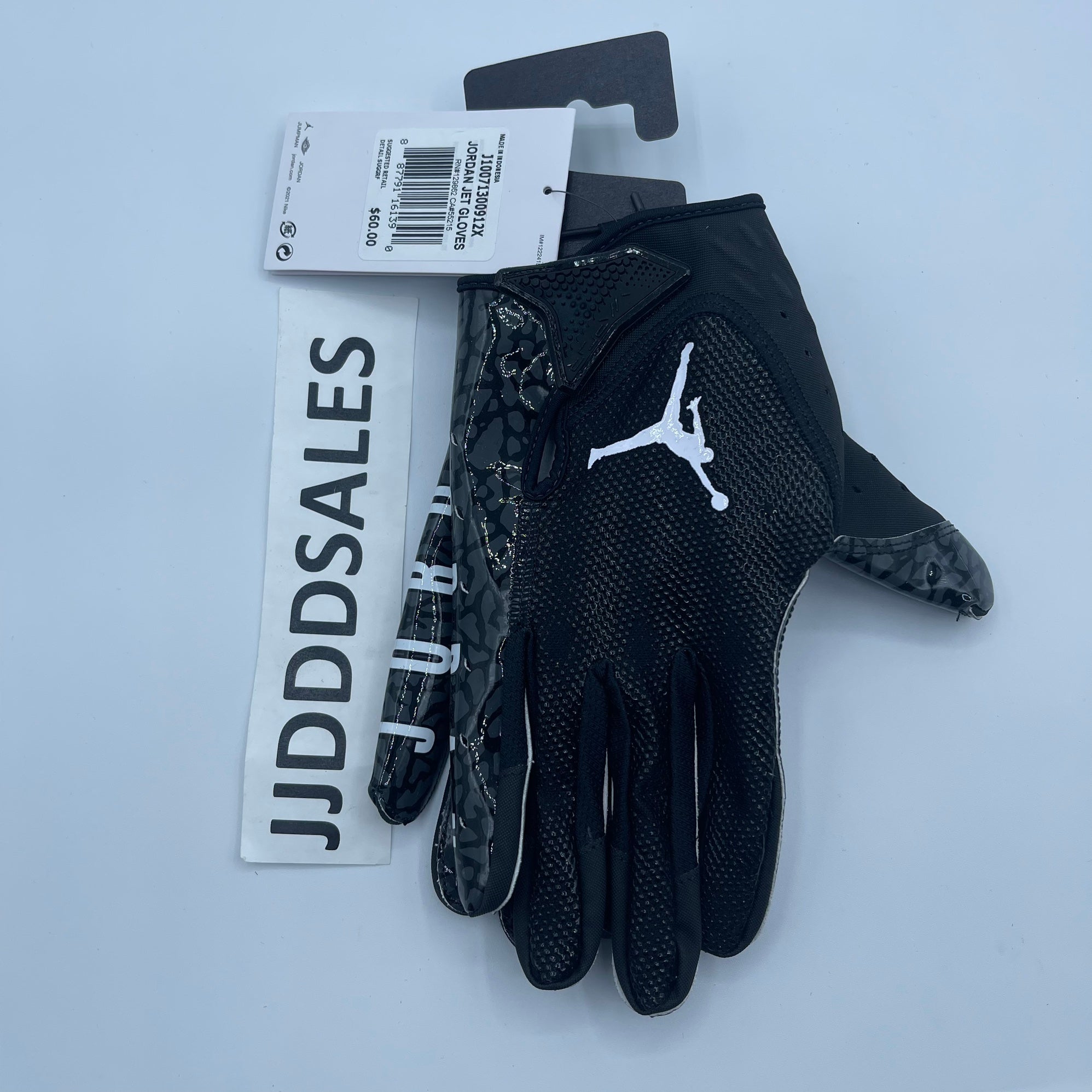 Nike Jordan Jet 7.0 Football Gloves Black Grey Magnigrip+ Men's