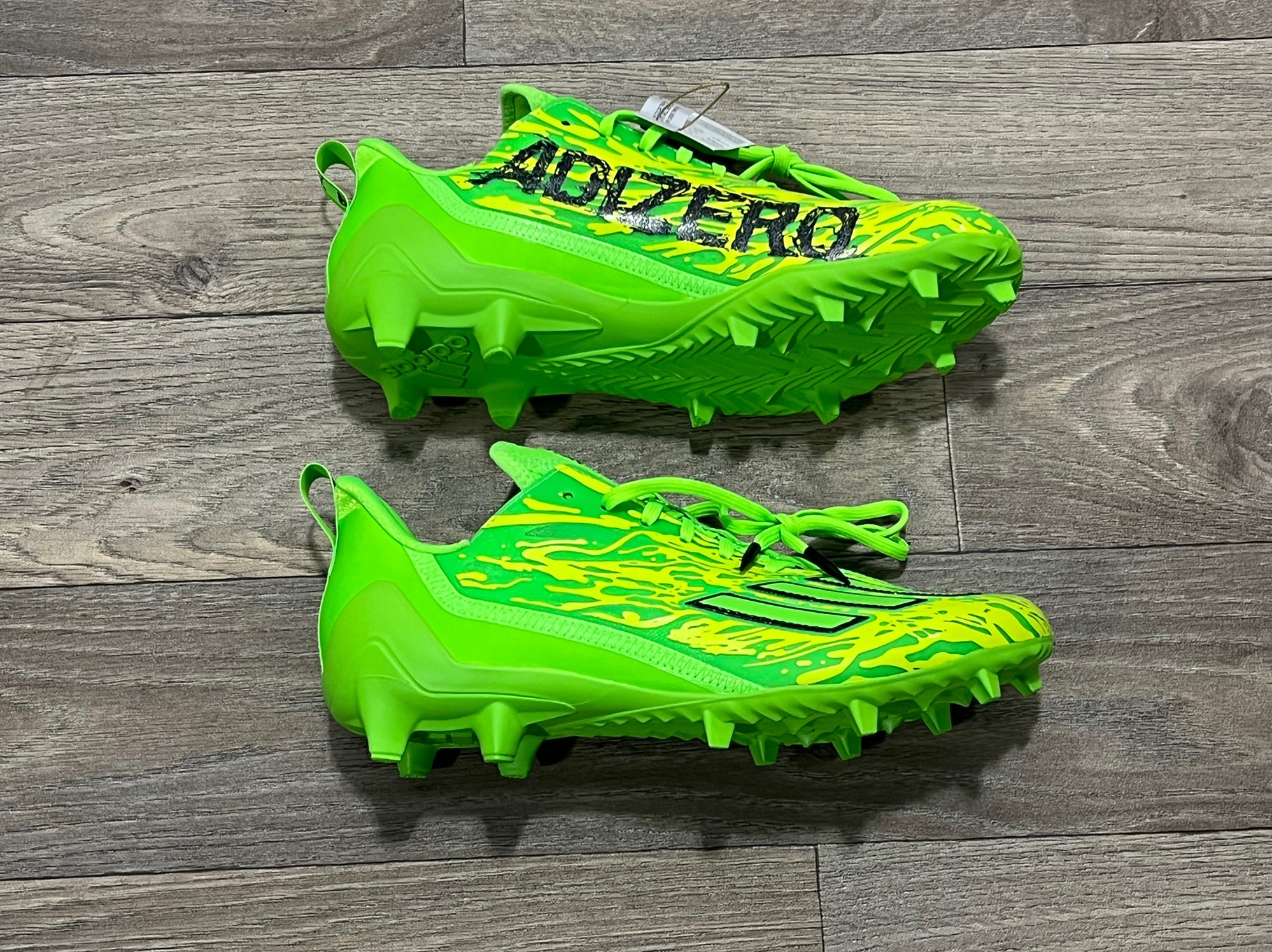 lime green adidas football cleats