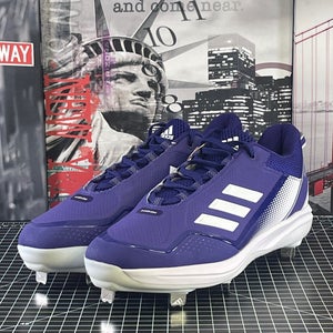 Adidas Icon 7 Men's Baseball Metal Cleats S23854 Sz 12  Purple White/Silver NEW