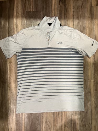 Gray Men's Nike Polo - Size L