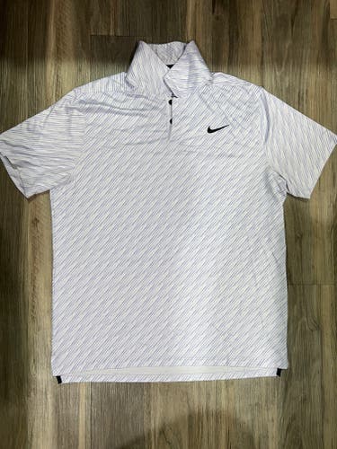 Purple Men's Nike Polo - Size L