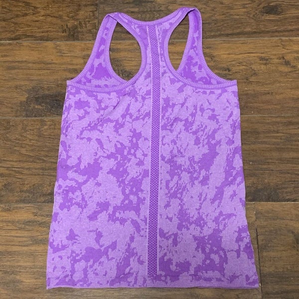 Stella Elyse Sleeveless Purple Workout Athletic Tank Top Shirt