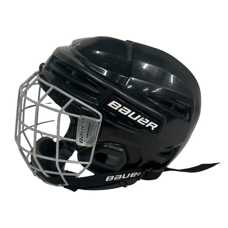 Used Bauer Prodigy Youth Hockey Helmet Combo Black