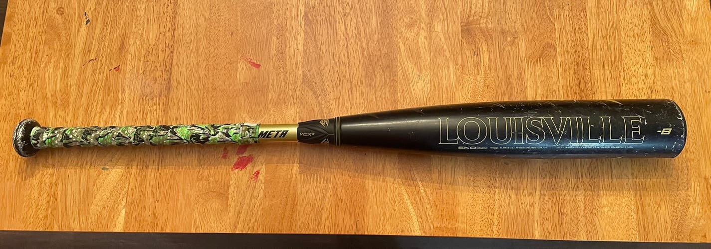 Used 2018 Louisville Slugger Meta Bat (-8) 22 oz 30”