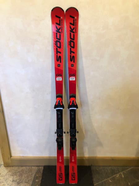 2023 Stockli Laser GS skis with Integrated Salomon Bindings 180cm