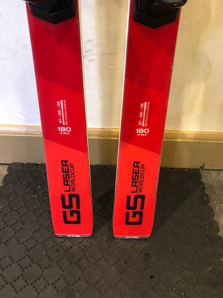 2023 Stockli Laser GS skis with Integrated Salomon Bindings 180cm
