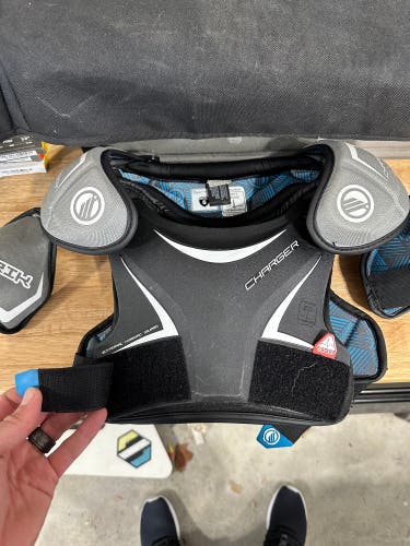 Used Small Maverik Charger Shoulder Pads