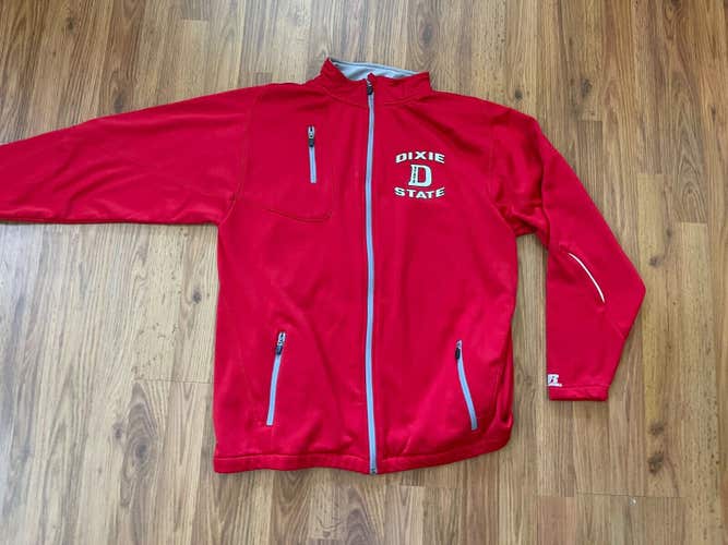 Dixie State Trailblazers NCAA SUPER AWESOME Red Size Large Performance Jacket!
