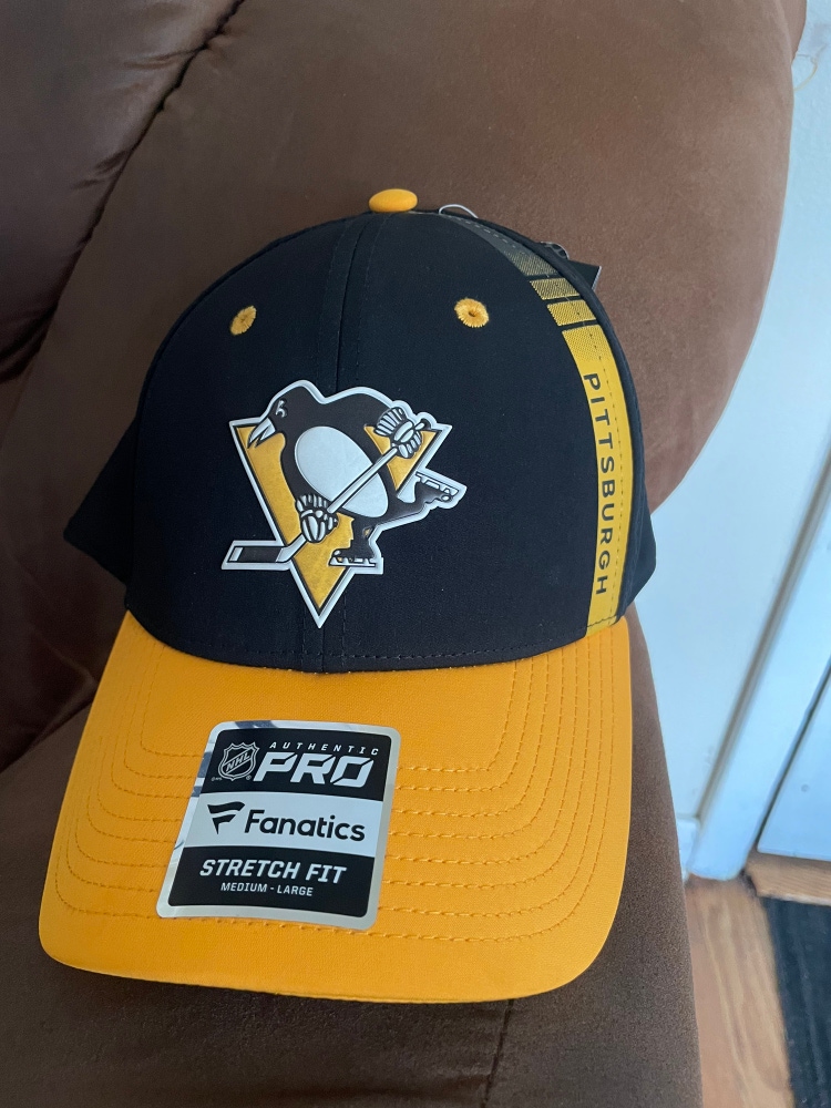 Pittsburgh Penguins Fanatics NHL Pro Draft Flexfit Hat ML