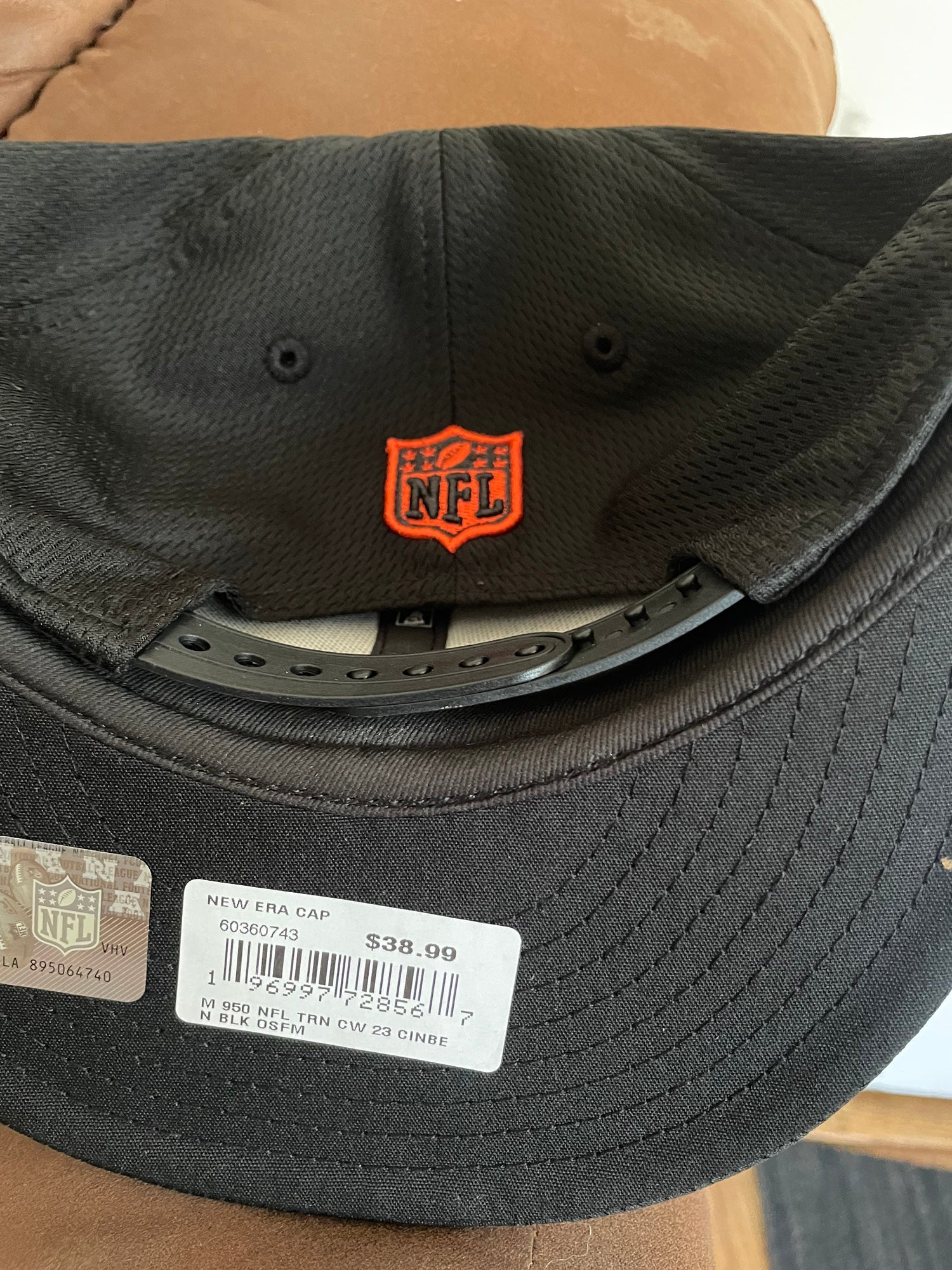 Cincinnati Bengals NFL Sideline Home Black 9FORTY Stretch Snap Cap