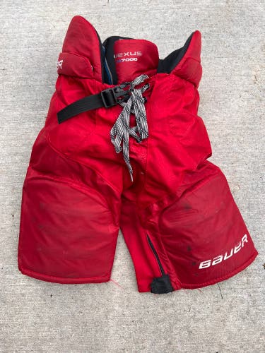 Bauer Nexus N7000 Red Junior Large Hockey Pants Used