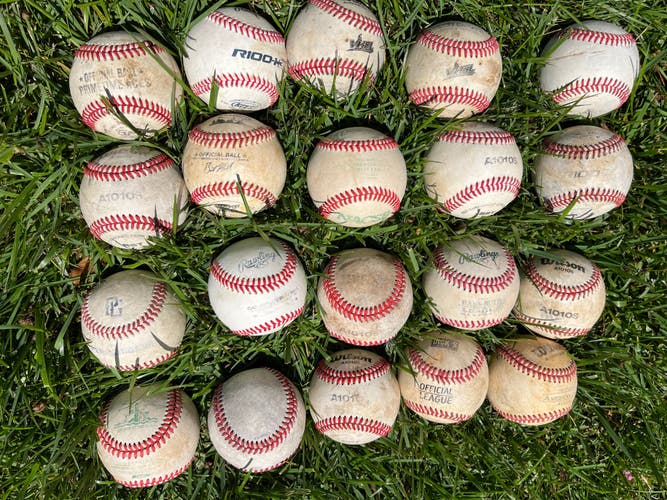 Used Leather Baseballs 20 Pack - Very Good Condition