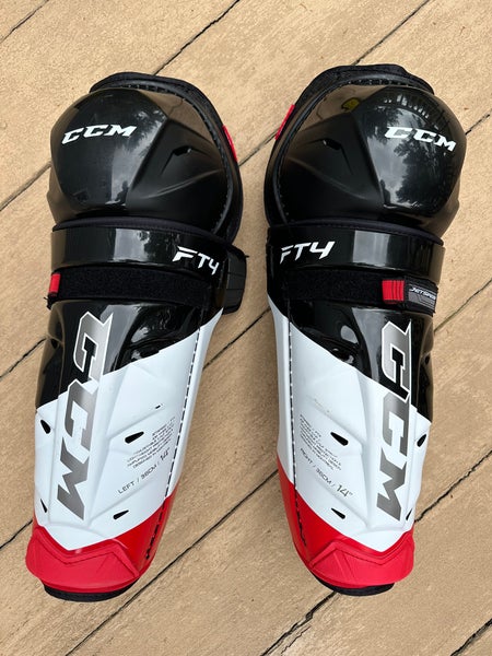 Used CCM JetSpeed FT4 Shin Pads - Only Used Once, Basically Like New