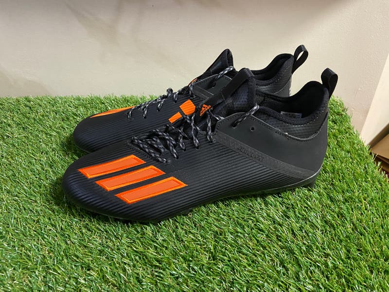 Adidas Adizero Miami Hurricanes Football Cleats Black Orange Mens 13.5 BNWOB Adidas Adizero 21 Miami Hurricanes PE Football Cleats Men main image 3