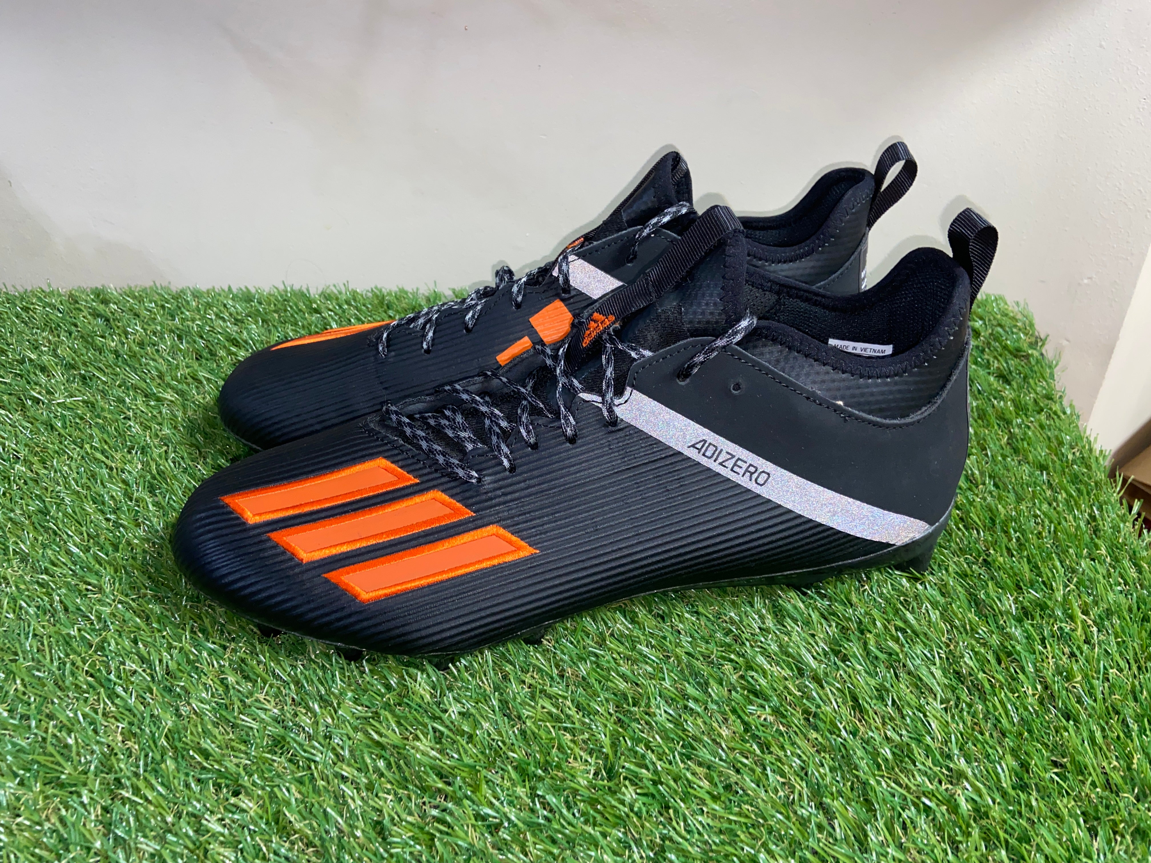 Adidas Miami Hurricanes Freak Men\'s Football Cleats Nwob Adidas Team Issue Miami Hurricanes Freak 23 RFS – Ballershoe.com main image 4