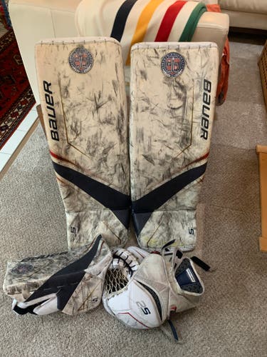 Used 34" Bauer Regular 2s pro Goalie Full Set Pro Stock