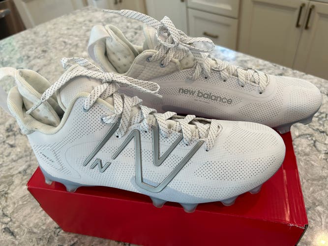 White Men's Turf Cleats Mid Top Freeze