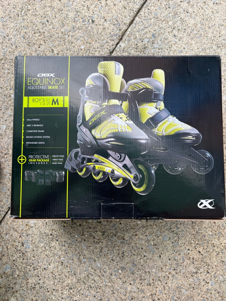 New DBX Equinox Adjustable Skate Set (Boy’s 1-4)