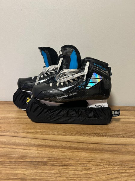 Used True Regular Width Pro Stock Size 9.5 TF9 Hockey Goalie Skates