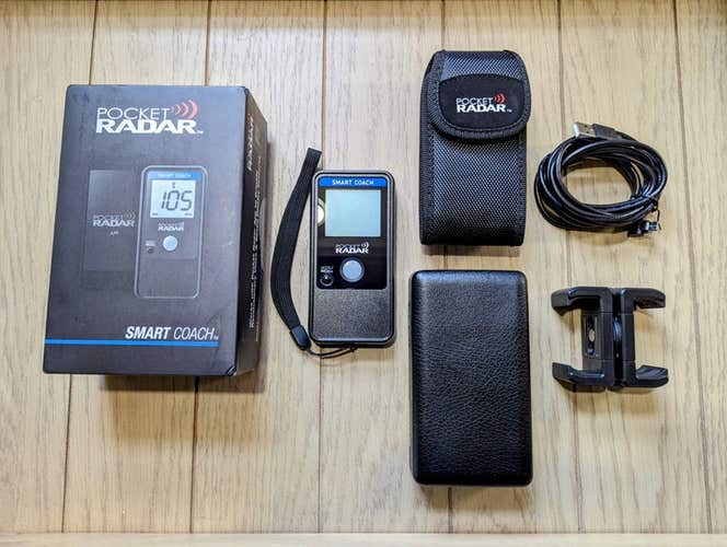 New Pocket Radar Smart Coach and 1st base glove! Accessories Included + Tripod!!