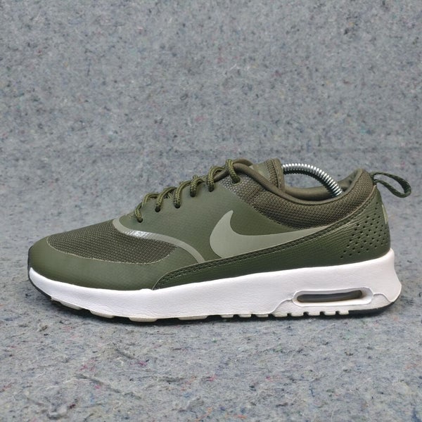 Nike Air Max Thea Womens Running Shoes Size 8 Trainer Sneakers Olive Green