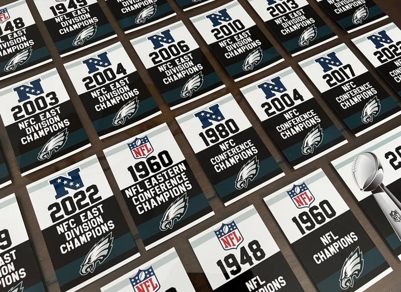 Philadelphia Eagles Championship Banners Replica Decals