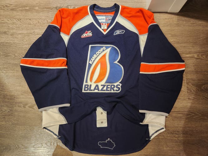 Kamloops Blazers WHL Used Team Issued Pro Stock Hockey Reebok Edge 2.0 Jersey Size 56 #77