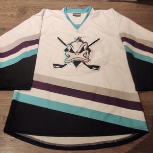 Mighty Ducks Game Changers Disney Plus TV Show Movie Prop Hockey Jersey White