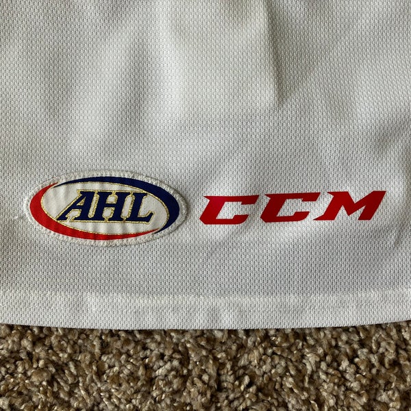 AHL Adirondack Flames CCM EDGE Pro Stock Red Game Jersey MIC 5152 |  SidelineSwap