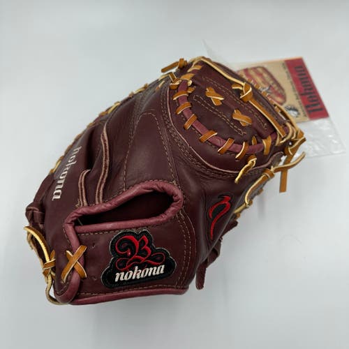 Rare Made In USA Nokona Bloodline CM600-BL 32" RHT Catchers Mitt NEW WITH TAGS