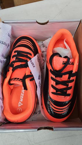 Vizari Infinity FG Soccer Shoes | Orange/Black Size 2 | VZSE93346Y-2