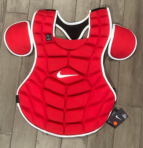 Nike Vapor Catcher's Chest Protector Gear Men’s Size 17” Red  DC8807-663