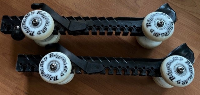 Original Rollergard Skate Guards (black) w/rollers (white), used