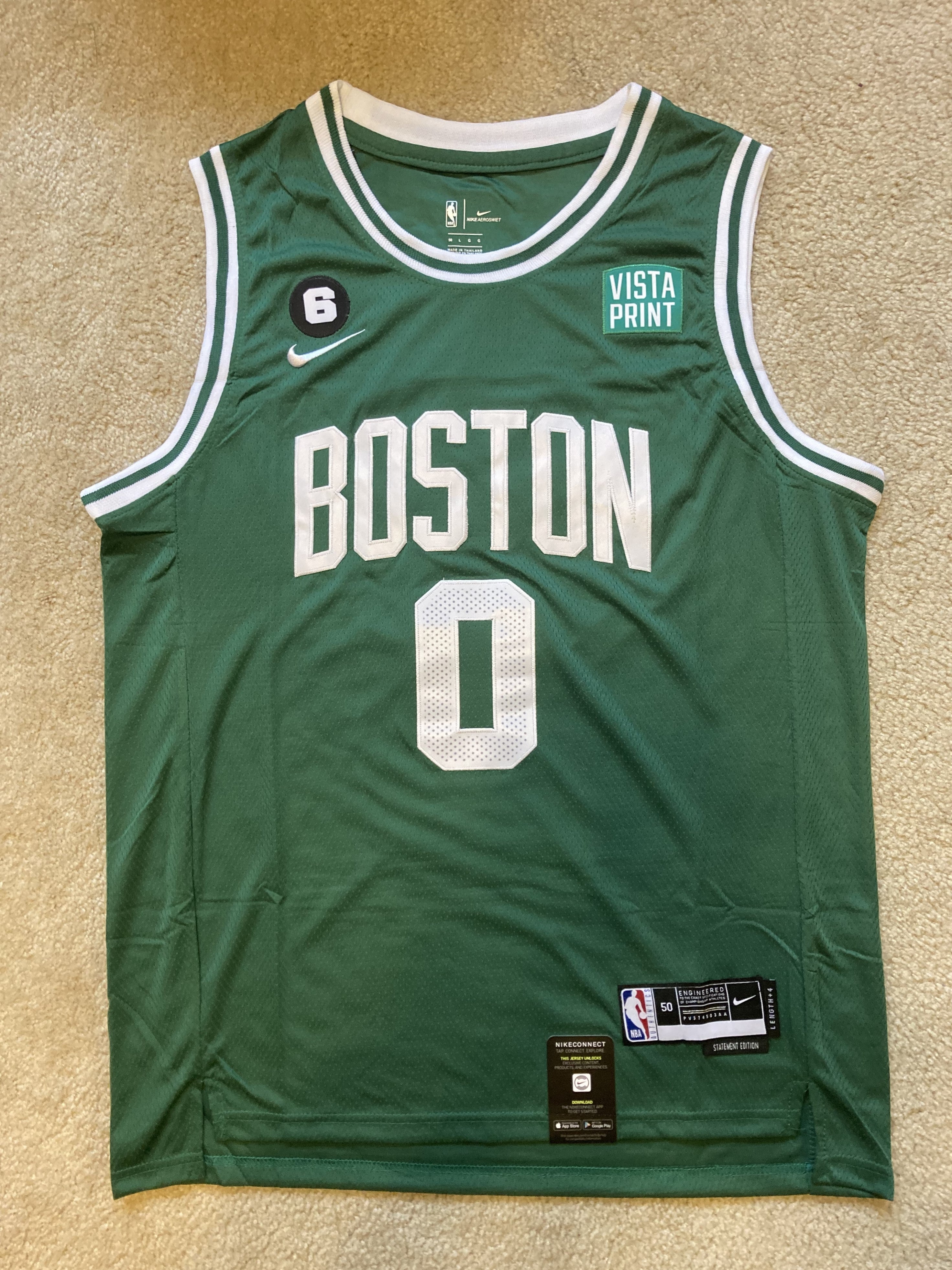 NEW - Mens Stitched Nike NBA Jersey - Jayson Tatum - Celtics - XL - Green