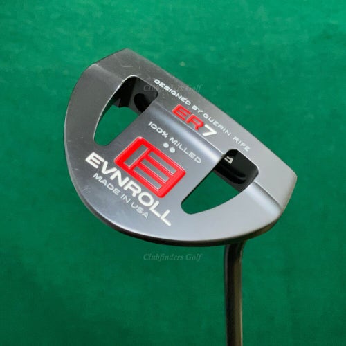 Guerin Rife EVNROLL Model ER7 Black 35.5" Putter Golf Club W/ Super Stroke & HC