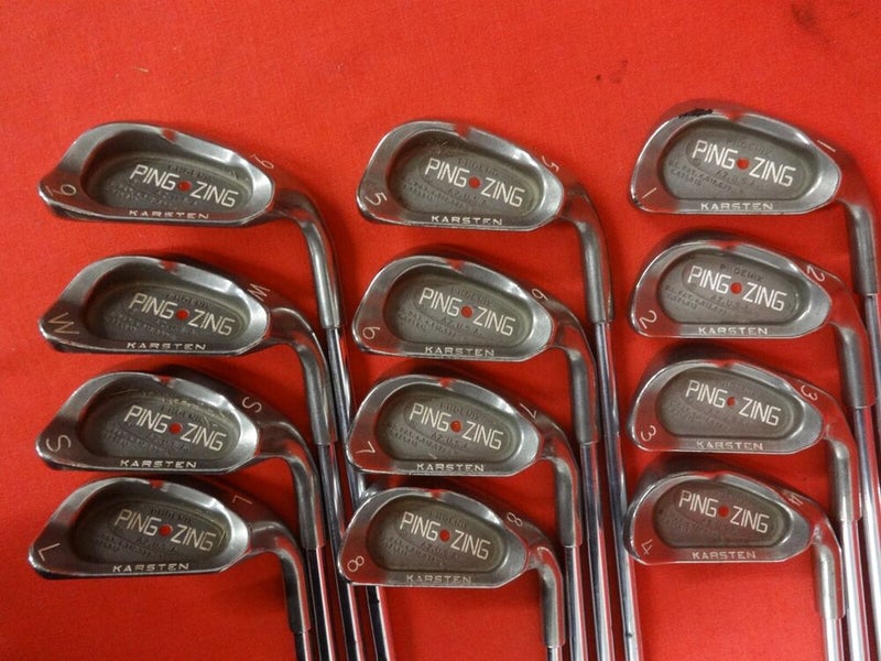 PING Zing Red Dot 1-PW SW LW Iron Set RH Stiff Flex Steel