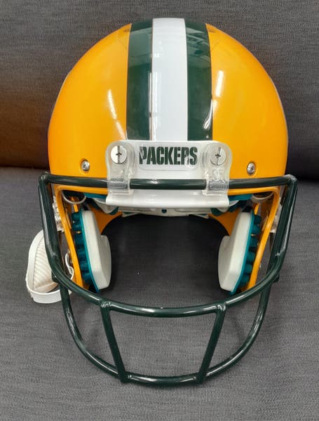 Custom Used Large Schutt Air XP Helmet (Packers Aaron Rodgers