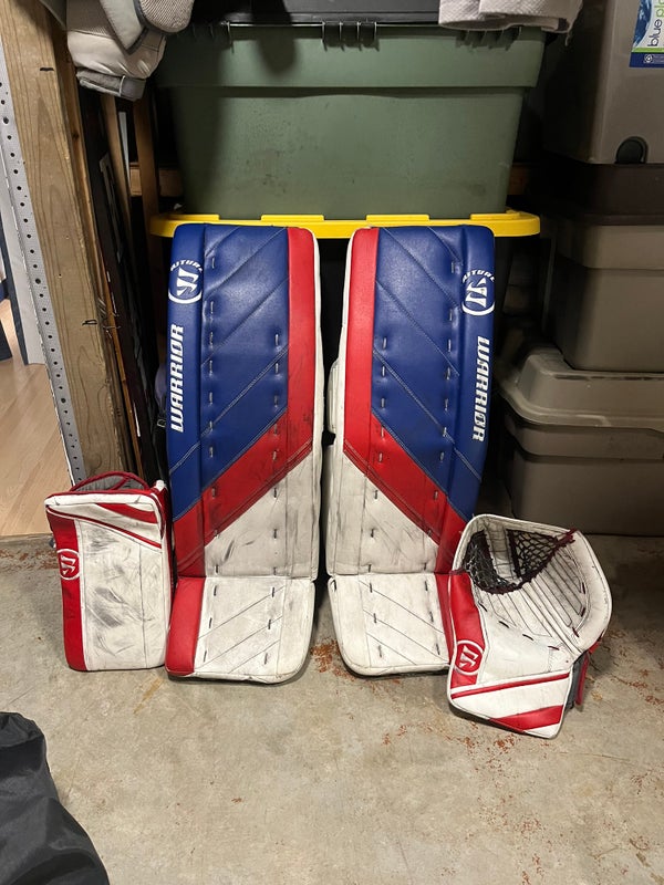 Warrior G4 35+1.5 Blue and red + Pro Red G4 Gloves