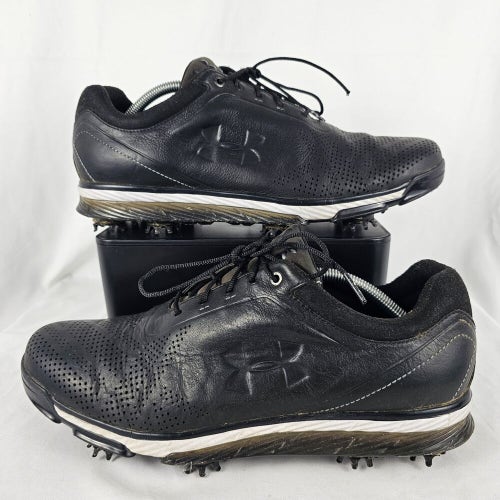 Under Armour Golf Shoes Men's Size 11 Black Tempo Tour Spiked Cleats 1270205-011