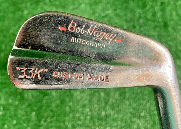 Bob Hagey Golf 2 Iron 33K Autograph Custom Made RH Regular Steel Vintage Grip