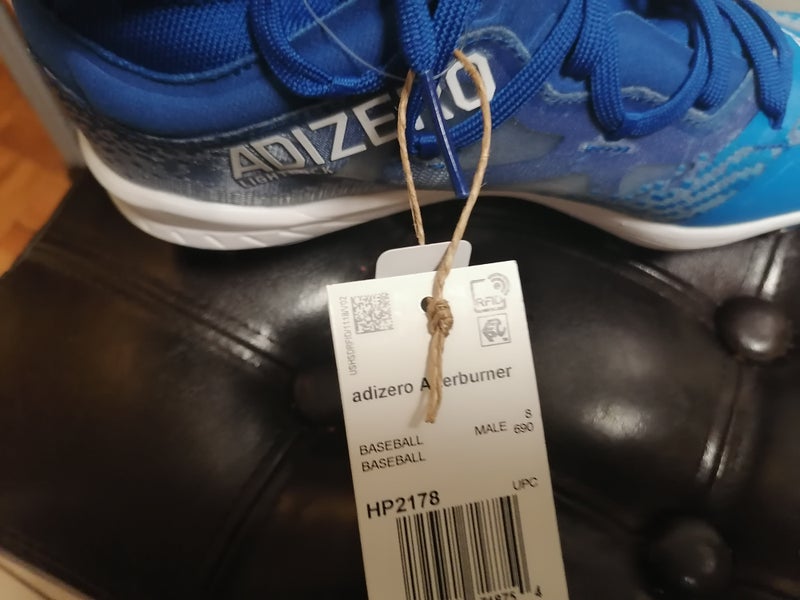 Men's Adidas Adizero Afterburner NWV Royal Blue Baseball Cleats GZ4580 Size  8.5