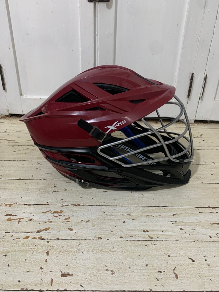 Cascade XRS Helmet - Maroon with Chrome Facemask (Retail: $350)