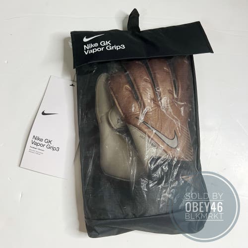 Nike Vapor Grip 3 Adult Goalkeeper Gloves Soccer ACC Copper 9