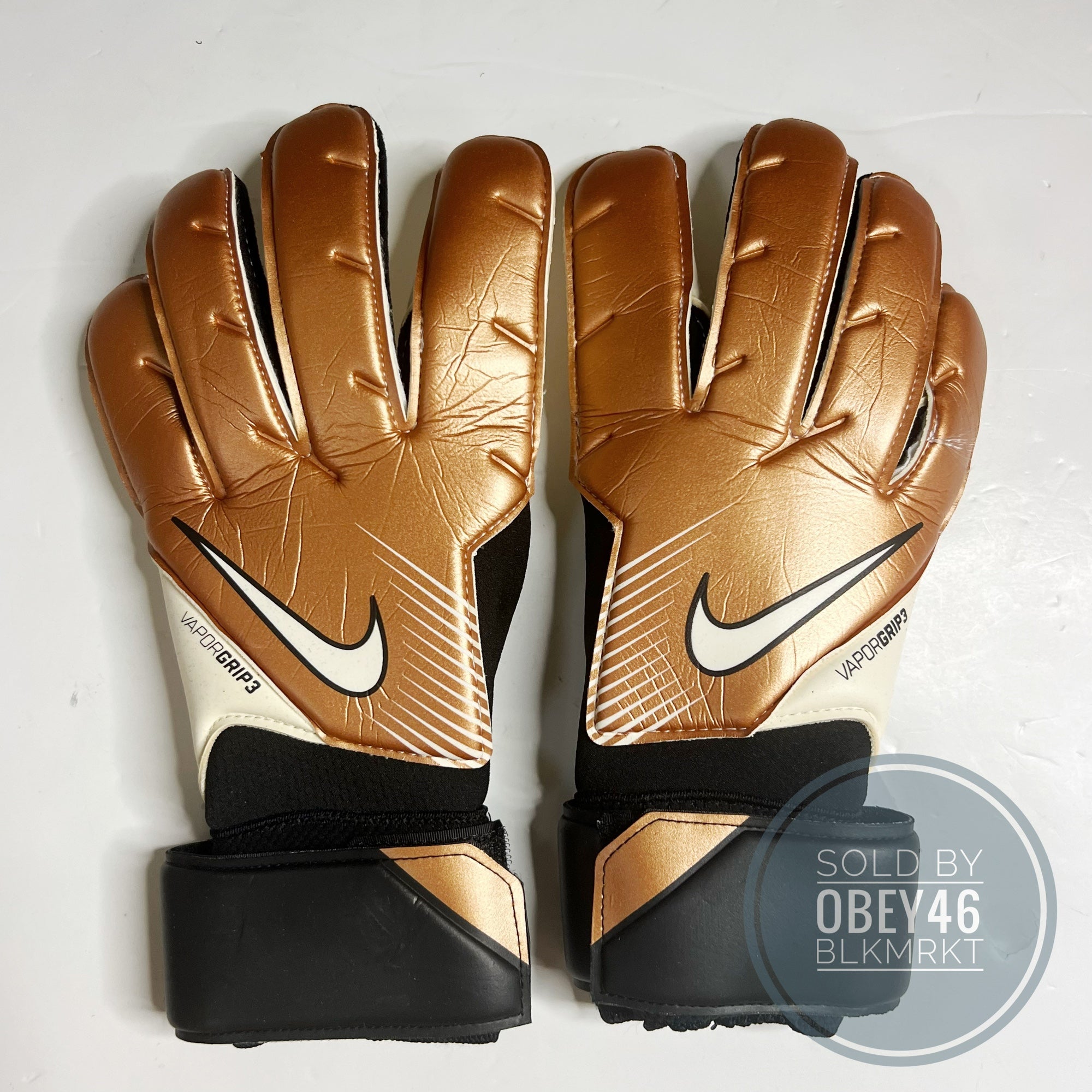 Nike Vapor Grip 3 Adult Goalkeeper Gloves Soccer ACC Copper 9 