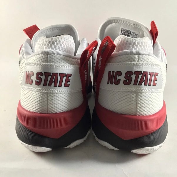 NC State Wolfpack adidas Pro Bounce Low Training Sneaker - Red/White