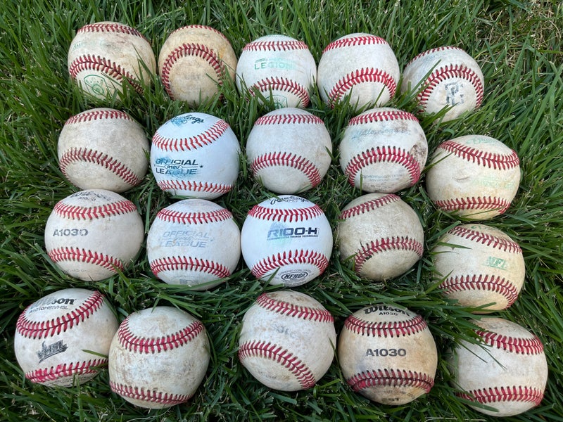 Used Leather Baseballs 20 Pack - Very Good Condition