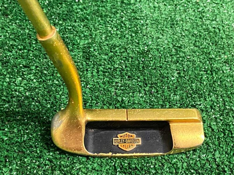 Celebrity Promotional 24K Gold Plated Harley Putter 34.5 Inches