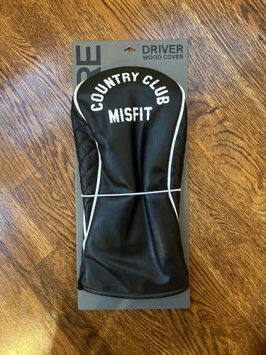 G/FORE Country Club Misfit Black White Driver Headcover Onyx G4 Nice! NEW