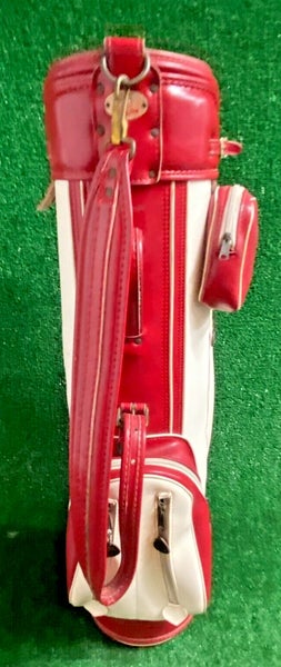 RAM Staff Vintage Golf Bag Single Strap 3-Dividers With Rain Cover Zippers  Work