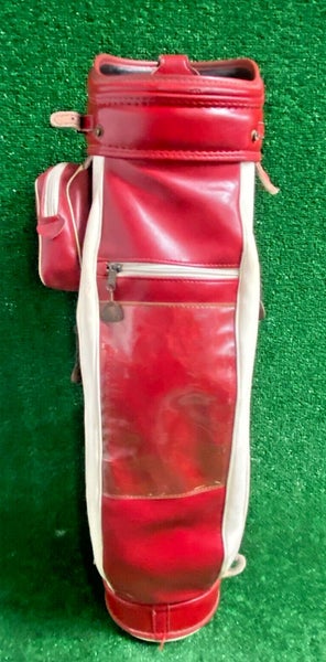 RAM Staff Vintage Golf Bag Single Strap 3-Dividers With Rain Cover Zippers  Work